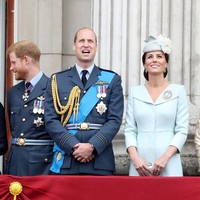 Saat foto tersebut diambil, usia pernikahan William dan Kate sudah menginjak tahun ke-7. Sementara Pangeran Harry dan Meghan baru menikah pada 19 Mei 2018. Foto: Getty Images
