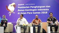 Pemberian bonus untuk para atlet yang bertanding di Asian Para Games 2018 akan diserahkan pada hari Sabtu (13/10/2018) sebelum penutupan Asian Para Games 2018.