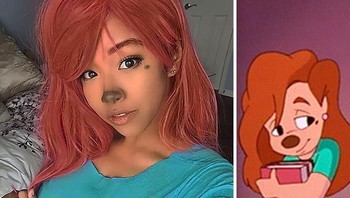 Roxanne dari A Goofy Movie. Foto: instagram.com/uniquesora/