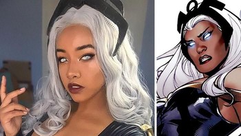 Jadi Storm X-Men. Foto: instagram.com/uniquesora/