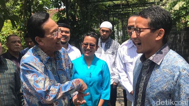 Sandiaga Uno saat menemui Sri Sultan HB X di Keraton Yogyakarta. 