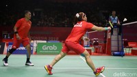 Pasangan Hary Susanto/Leani Ratri Oktila berhasil mengalahkan pasangan Thailand Siripong Teamarrom/Nipada Saensupa di Istora, Senayan, Jakarta, Sabtu (13/10/2018).