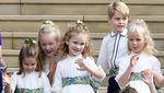 Tampang Jahil Pangeran George dan Charlotte di Nikahan Putri Eugenie