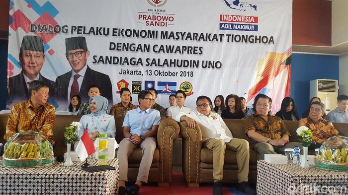 Dialog Bersama Pengusaha Tionghoa, Sandiaga Ditanya Reklamasi
