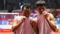 All Indonesian Final kembali berlangsung dalam pertandingan final bulu tangkis ganda putra SU 5.