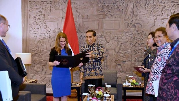 Jokowi Ngobrol Bareng Melinda Gates Bahas Kualitas SDM