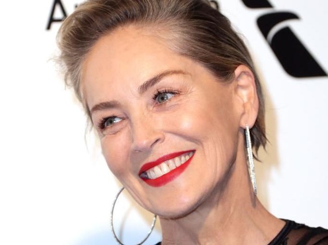 Sharon Stone memiliki bekas luka memanjang di area leher, tepatnya di bawah dagunya. Bekas luka itu karena kecelakaan ketika ia kecil. Foto: Getty Images