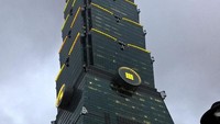 Gedung ini merupakan salah satu gedung tertinggi di Taipei, Taiwan. Tentu gedung ini bukan markas penjahat, dengan nama Taipei 101 Observatory, gedung ini sering didatangi turis manca negara. Istimewa/Boredpanda.