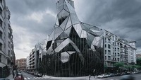Gedung ini merupakan Kantor Pusat Departement Kesehatan Basque di Bilbao, Spanyol. Dengan desain kotak tak berurutan membuat gedung itu terlihat aneh dan menyeramkan. Istimewa/Boredpanda.