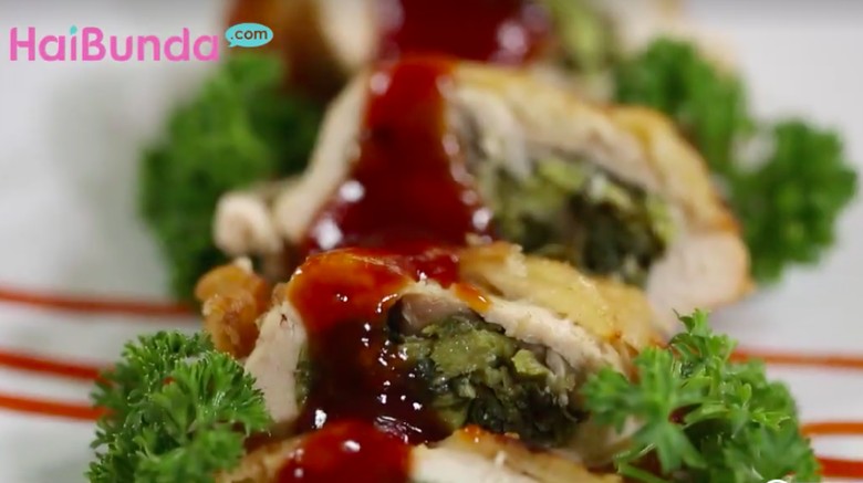  Resep  Ayam  Isi  Bayam Jamur Lezat Nan Sehat