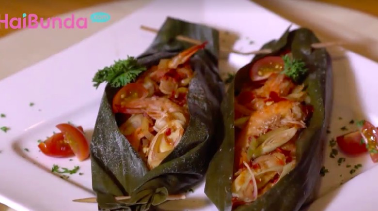 Resep Udang Pepes Mangga/Foto: Modern Moms Trans7 Resep Udang Pepes Mangga/Foto: Modern Moms Trans7