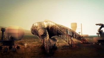 Walau terlihat seperti terbuat dari besi, namun konsep ini menggunakan polimer dan fiber dalam konstruksinya. Foto: NASA