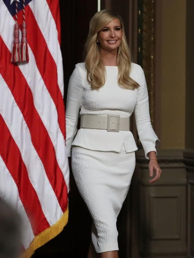 Ivanka Trump, salah satu wanita yang kini cukup berpengaruh di Amerika Serikat. Putri cantik Donald Trump itu kini menjabat sebagai senior advisor membantu sang ayah di Gedung Putih. Foto: Getty Images