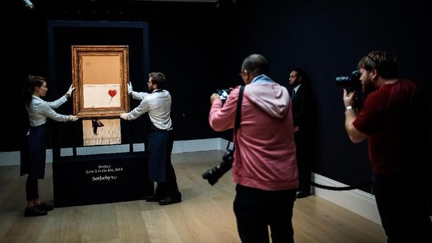 Malfungsi, Lukisan Rp 20 M Banksy Seharusnya Hancur Semua