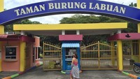Debra juga berkunjung ke Taman Burung Labuan, satu-satunya taman burung yang menyimpan aneka burung asli Borneo. (Instagram/@debrajeanne.poh)