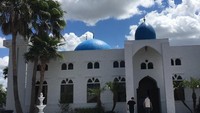 Suatu masjid di Texas, AS. Masjid ini juga didatangi Khabib untuk menunaikan ibadah Salat Jumat (Instagram/khabib_nurmagomedov)