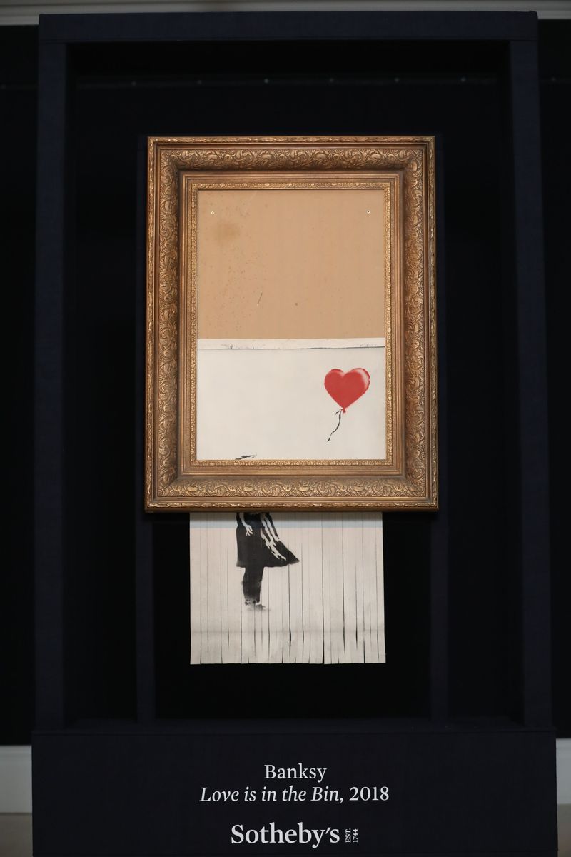 Ini Penampakan Lukisan Banksy Senilai Rp 20 M