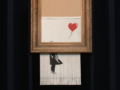Rekor! Lukisan Robek Banksy Laku Rp 356 M