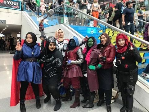 'Hijab Heroes', Kumpulan Hijabers Pakai Kostum Avenger Viral di Medsos