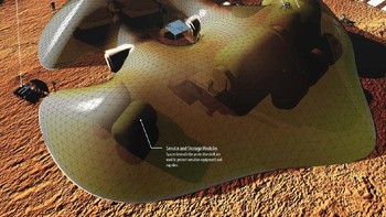 Kalau tempat tinggal yang satu ini terinspirasi dari hewan moluska. Foto: NASA