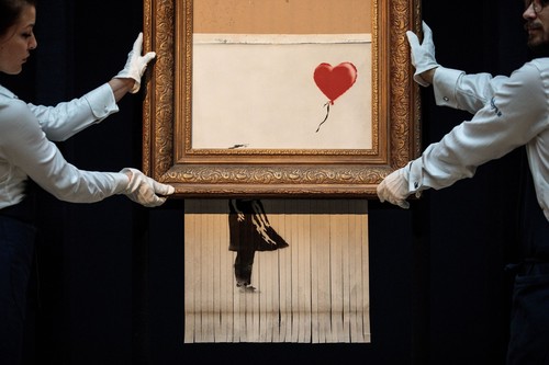 Ini Penampakan Lukisan Banksy Senilai Rp 20 M