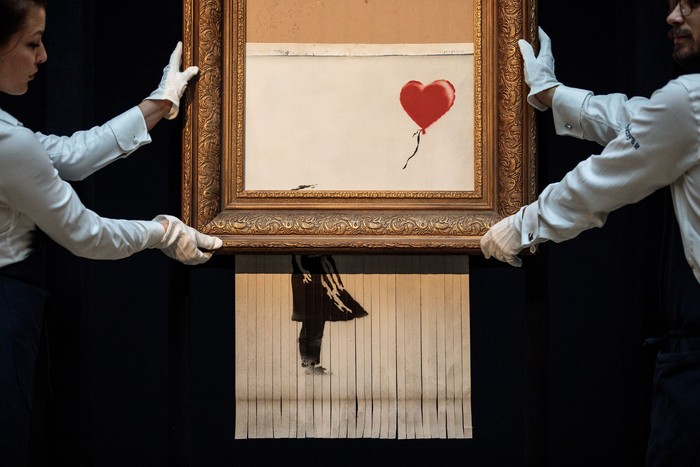 Ini Penampakan Lukisan Banksy Senilai Rp 20 M Ini Penampakan Lukisan Banksy Senilai Rp 20 M