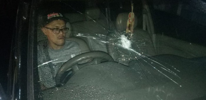 Mobil Ditimpuk Batu, Wartawan Sukabumi Lapor Polisi