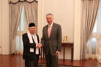 Ma'ruf Amin ke Singapura, Temui Perdana Menteri Lee