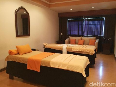 Ruangan spa di Hotel Gran Melia, Jakarta.