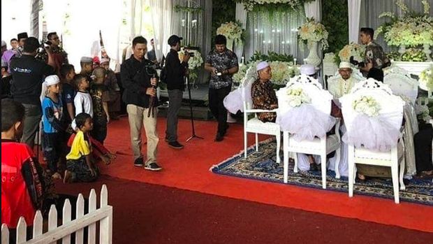 Kondisi SPBU jadi Tempat Pernikahan