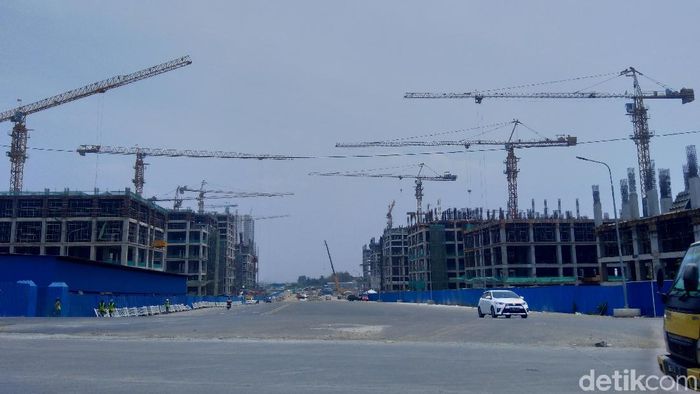 Foto: Suasana pembangunan proyek Meikarta, Selasa (16/10/2018). (Bil Wahid-detikcom)