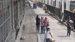 Belum Rampung Total, Kolong Skybridge Sudah Ramai Pengendara