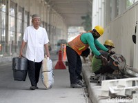 Konstruksi Skybridge Tanah Abang Masih 78%