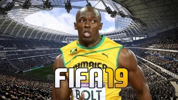 Tapi bagaimana kalau misalnya Bolt jadi model terbaru untuk game FIFA? Foto: Twitter/sportbible