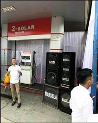 SPBU dijadikan tempat menikah
