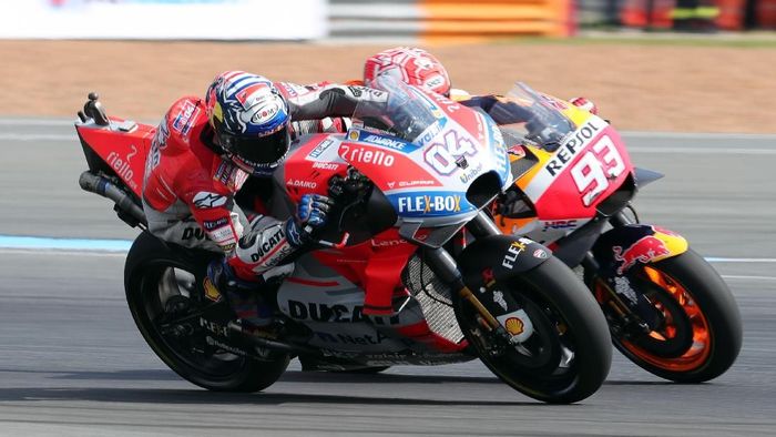 Dovizioso ingin balas dendam pada Marquez di MotoGP Jepang. (Foto: Soe Zeya Tun/Reuters) Dovizioso ingin balas dendam pada Marquez di MotoGP Jepang. (Foto: Soe Zeya Tun/Reuters)