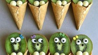 Cara seperti ini bisa juga jadi alternatif membujuk si kecil yang enggan makan buah. Anak-anak pasti suka makan buah kalau tampilannya seperti ini. Foto: instagram @foodbites
