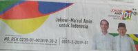 Unsur-unsur Kampanye di Iklan Rekening Jokowi-Ma'ruf Disorot