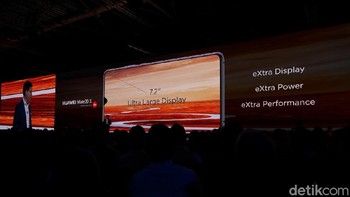 Dengan layar besar, membuat lega untuk bermain game dan menikmati hiburan di dalamnya. Foto: Anggoro Suryo Jati/detikINET