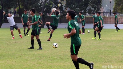 Intip Sesi Latihan Timnas U-19 Jelang Laga Pertama Piala Asia