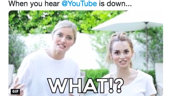Netizen yang kaget mendengar YouTube down. Foto: istimewa
