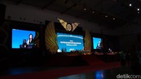 Dalam kesempatan ini, ia juga membeberkan tantangan ekonomi Indonesia. Foto: Hendra Kusuma