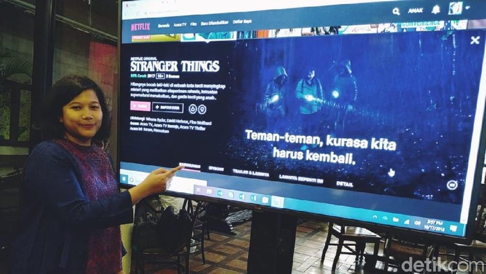 Netflix kini punya antarmuka dan subtitle bahasa Indonesia (Foto: Agus Tri Haryanto/detikINET) Netflix kini punya antarmuka dan subtitle bahasa Indonesia (Foto: Agus Tri Haryanto/detikINET)