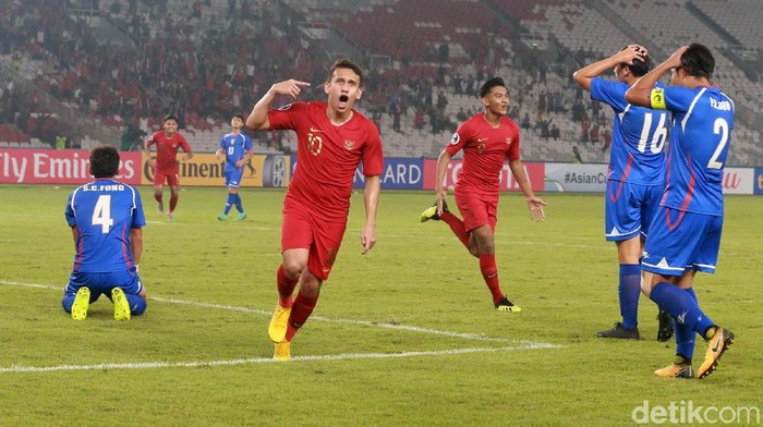 Timnas Indonesia mengawali langkah di Piala Asia U-19 2018 dengan kemenangan di Stadion Utama Gelora Bung Karno, Kamis (18/10/2018). Garuda Muda menang 3-1 atas Taiwan.