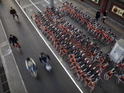 Pemandangan Mencengangkan Puluhan Ribu Sepeda Online