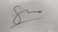 Tanda tangan bisa tersusun atas garis-garis tajam atau lengkungan halus. Orang yang tanda tangannya lebih banyak lengkungan halus cenderung lebih mudah bersosialisasi dan beradaptasi. Foto: detikHealth