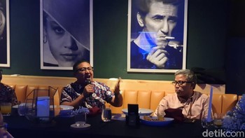 GM External Corporate Communication Telkomsel Denny Abidin sedang menuturkan pengalaman dan pandangan. (Foto: detikINET/Adi Fida Rahman)