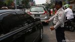 Uji Coba Satu Arah, Jalan KH Wahid Hasyim Macet