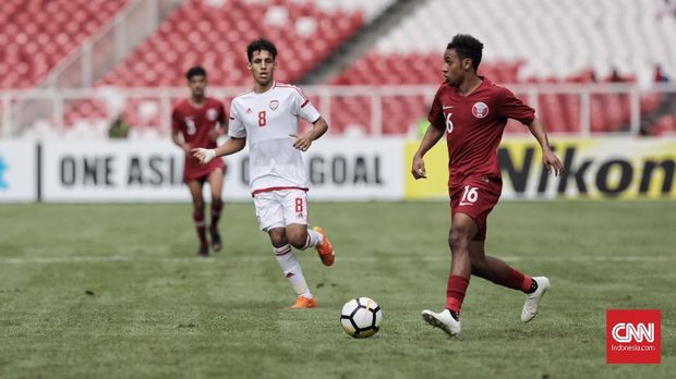 Timnas Qatar U-19 kalah 1-2 dari Uni Emirat Arab di laga pertama.