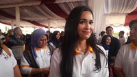 Sebelum itu, Loemongga menyempatkan diri meninjau rumah aman anak Bumi Gora, Lombok Barat.  (Foto: Matius Alfons/detikcom)
